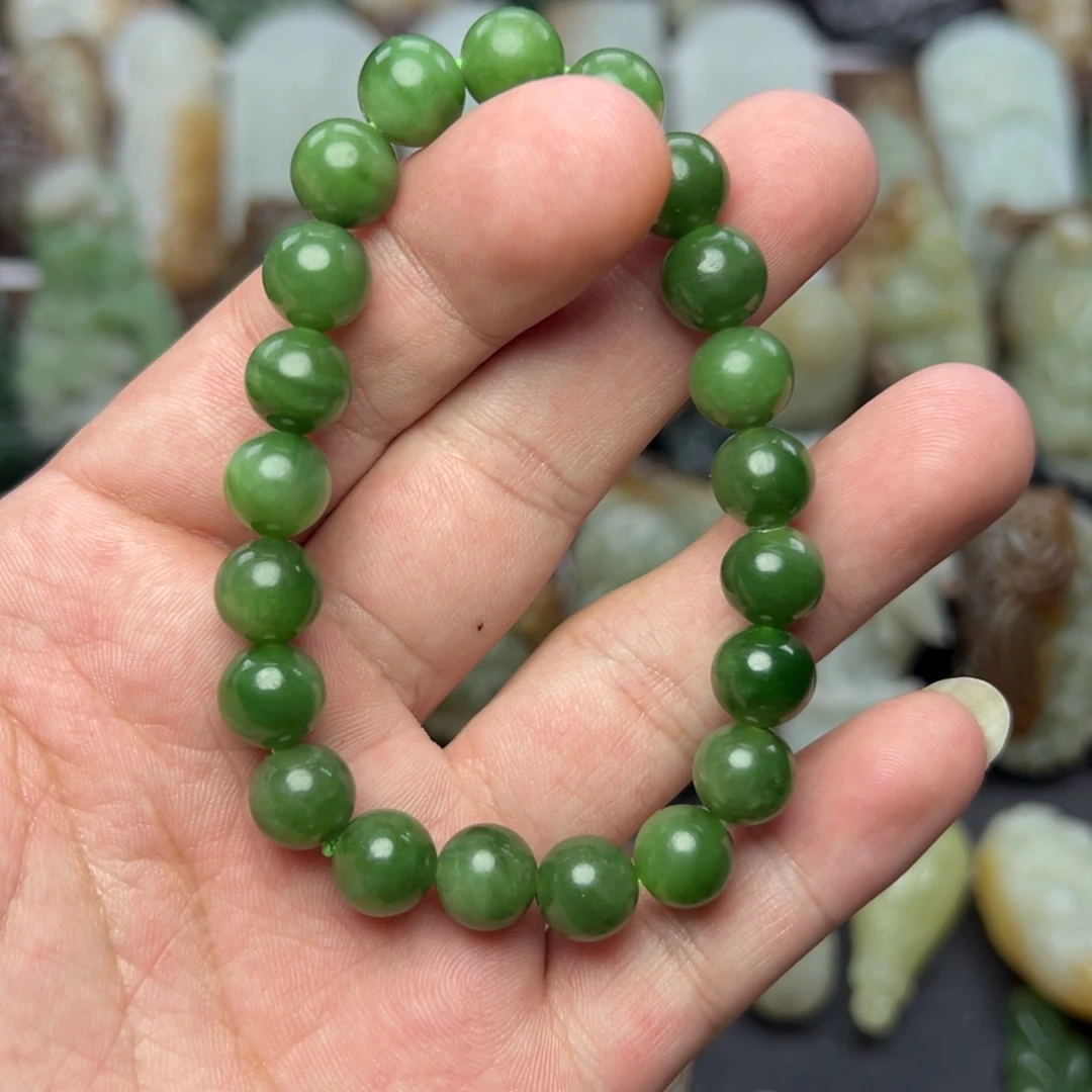 和田玉未镶嵌手链