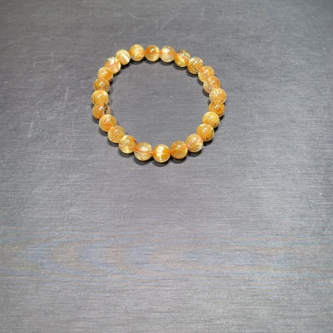 痴***晨未镶嵌手串水晶金钛晶