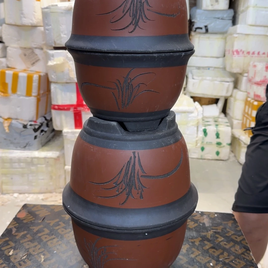 紫砂花盆口径18.12/14.10口径