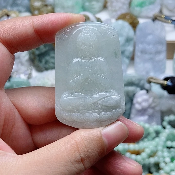 翡翠未镶嵌吊坠(不含链)1