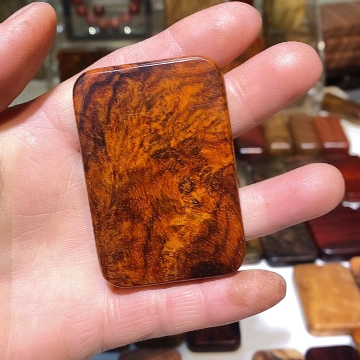 古***风香榧木木质哈把玩件55888