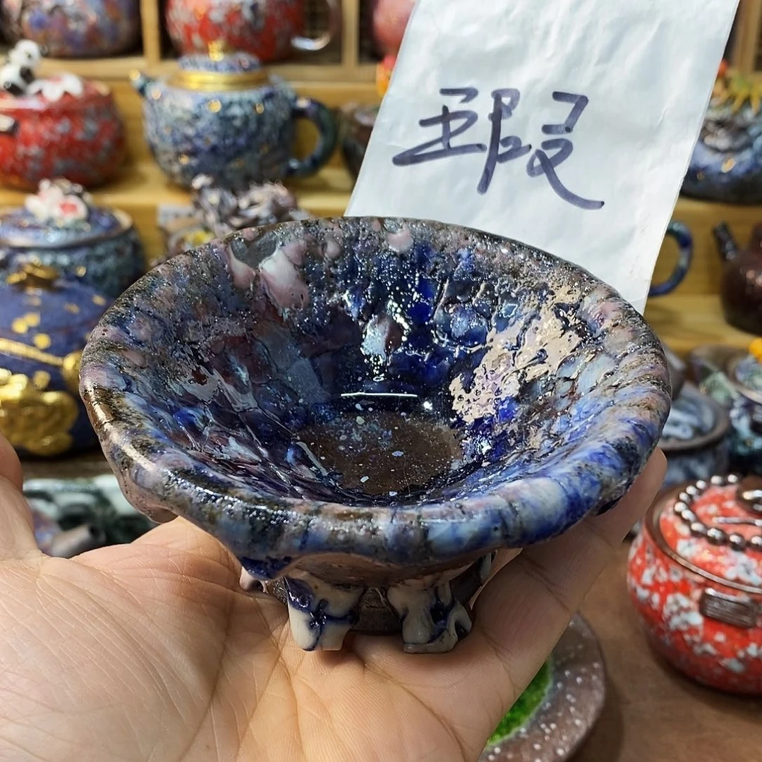 陶志野柴烧茶器粗