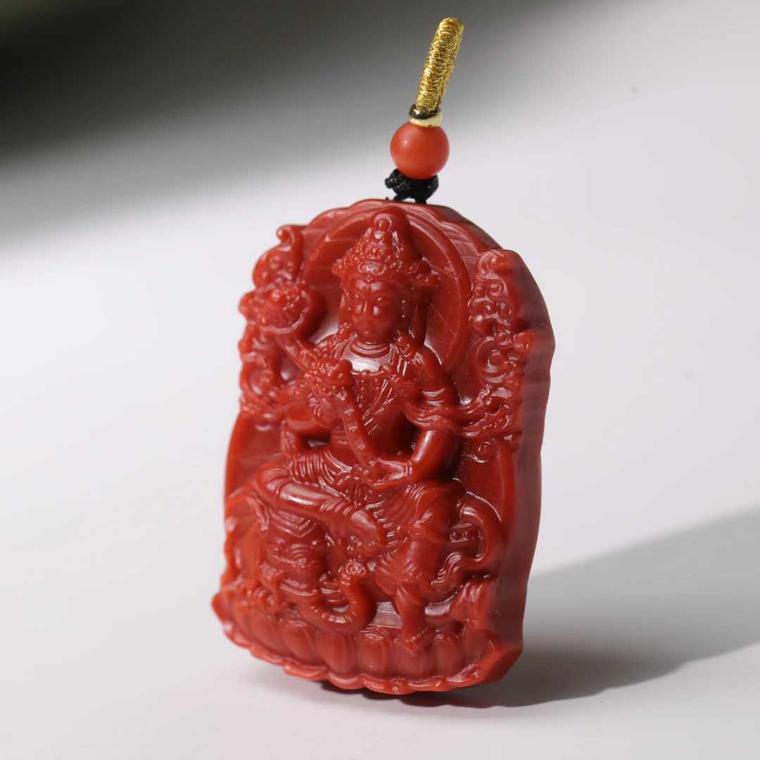 南红普贤牌子 XQW5-08