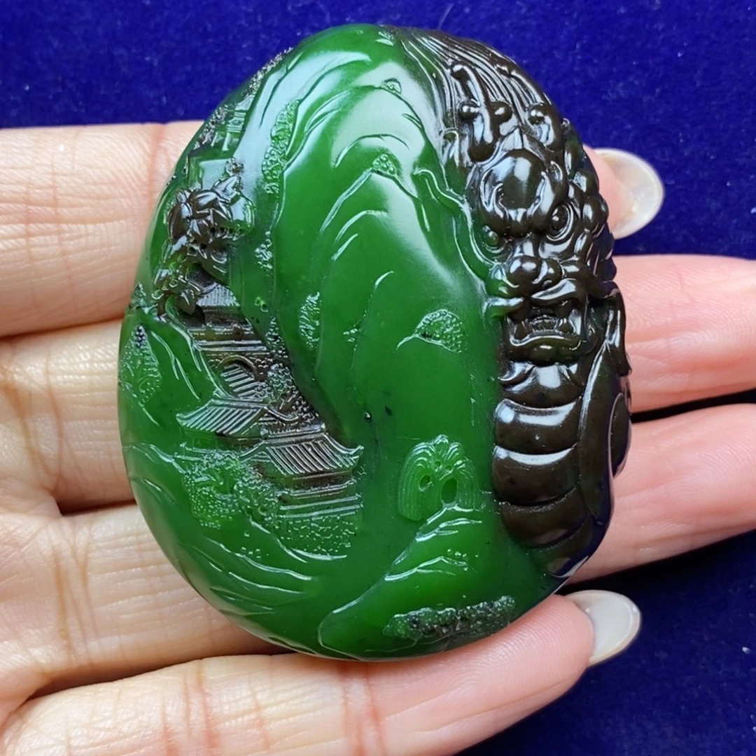 和田玉未镶嵌挂件