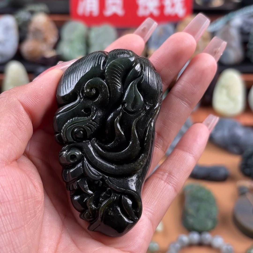 和田玉未镶嵌挂件