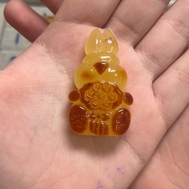 琥珀颈饰未镶嵌天然蜜蜡配件