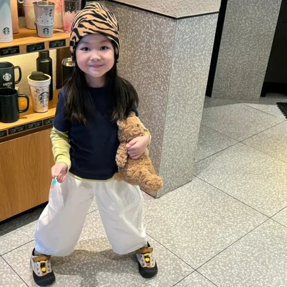 童装女童时尚套装小童秋季新款洋气儿童休闲百搭假两件上衣休闲裤