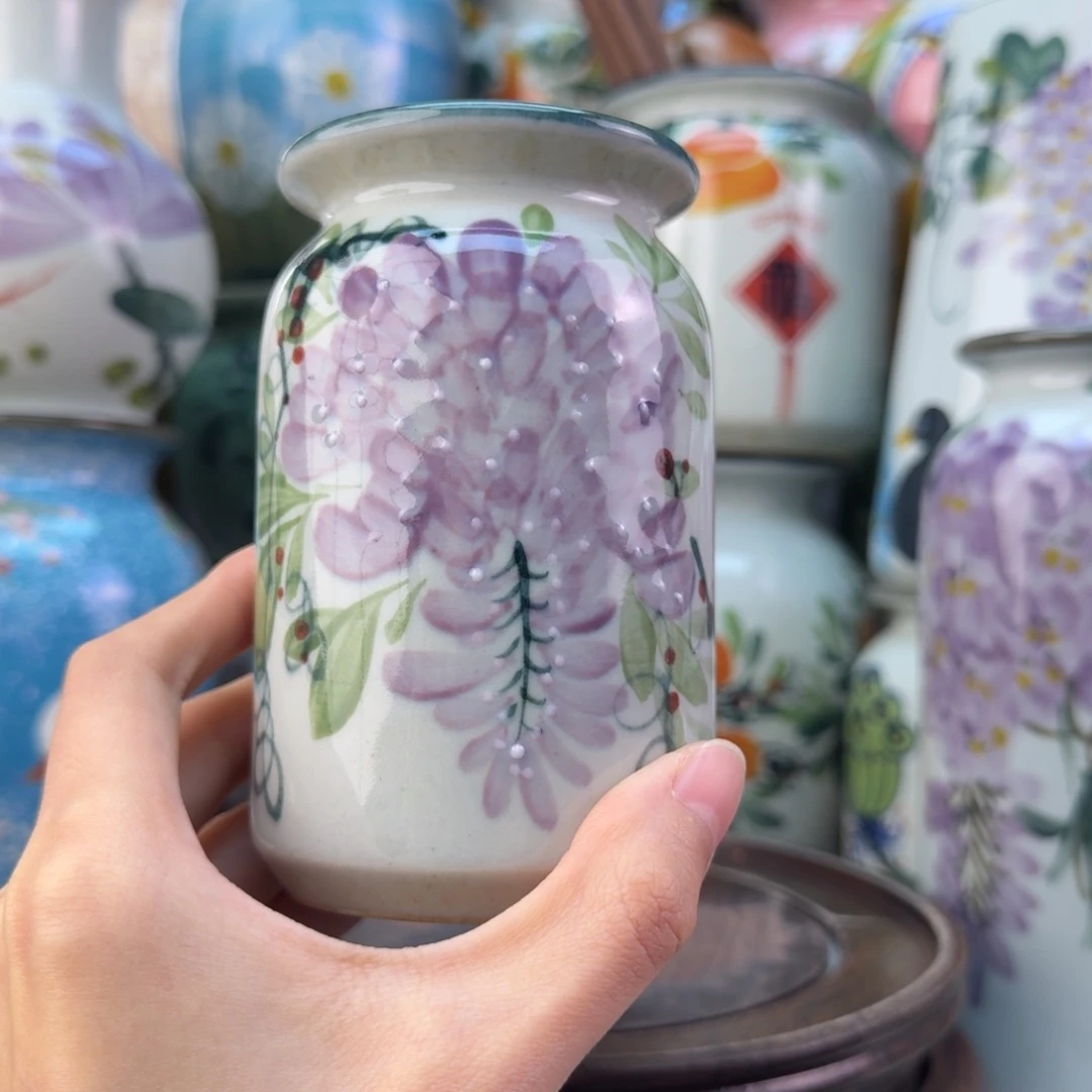 景德镇纯手绘陶瓷花瓶