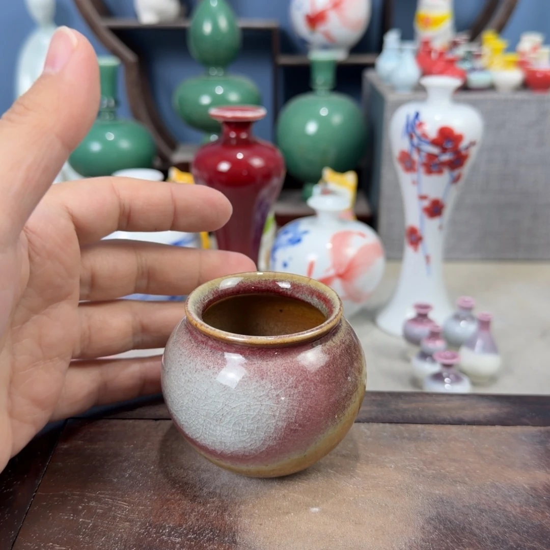 陶瓷手工小花器摆件