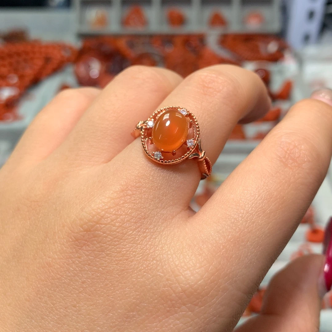 【闪购商品】南红玛瑙戒指未镶嵌