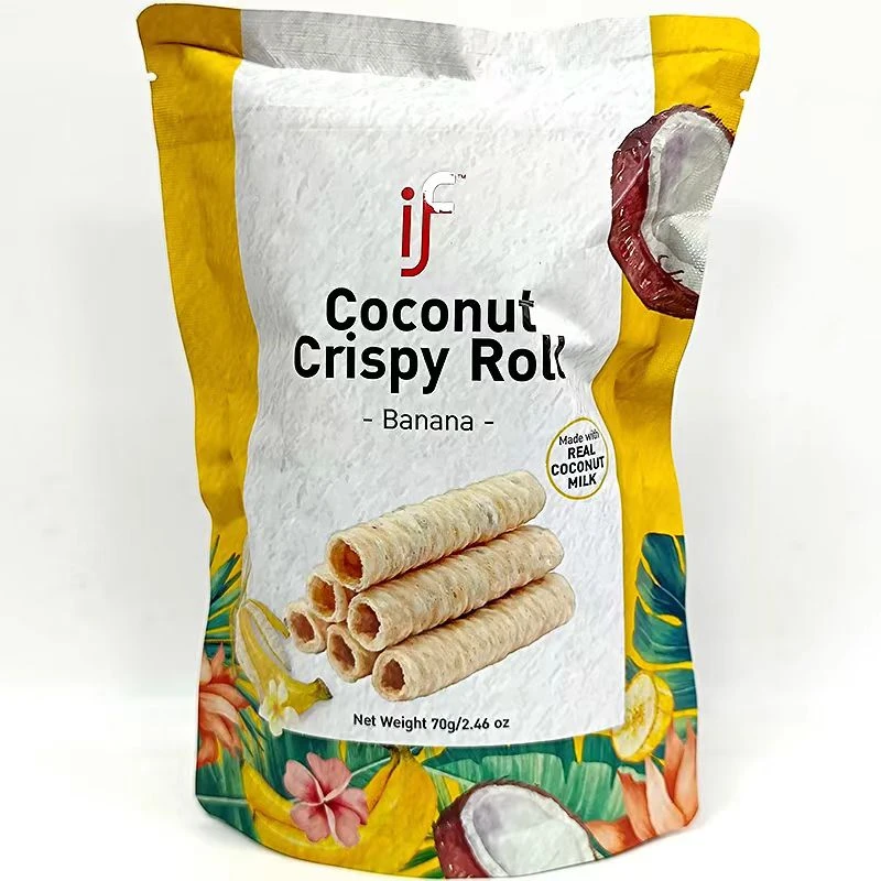 【2月5日发货】（25年2-4月到期）if香蕉味椰子蛋卷70g