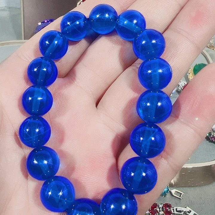 Y***a非金属红色蓝色满镶嵌吊坠戒指