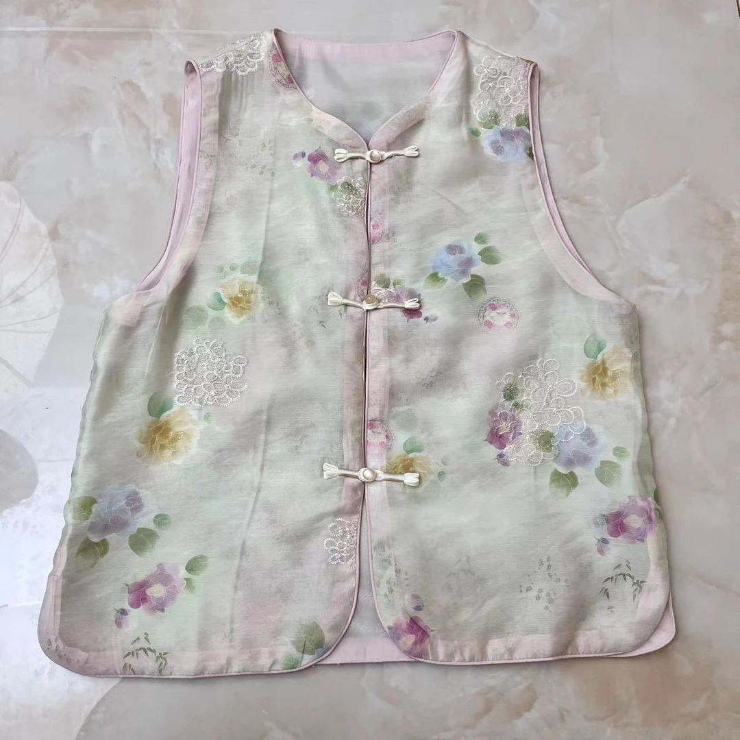 映画马夹中国风夏季圆领新中式女士