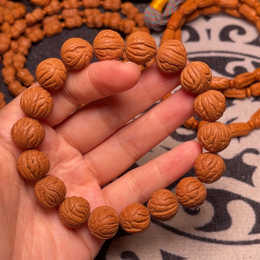 桃核手串龙纹甲骨14