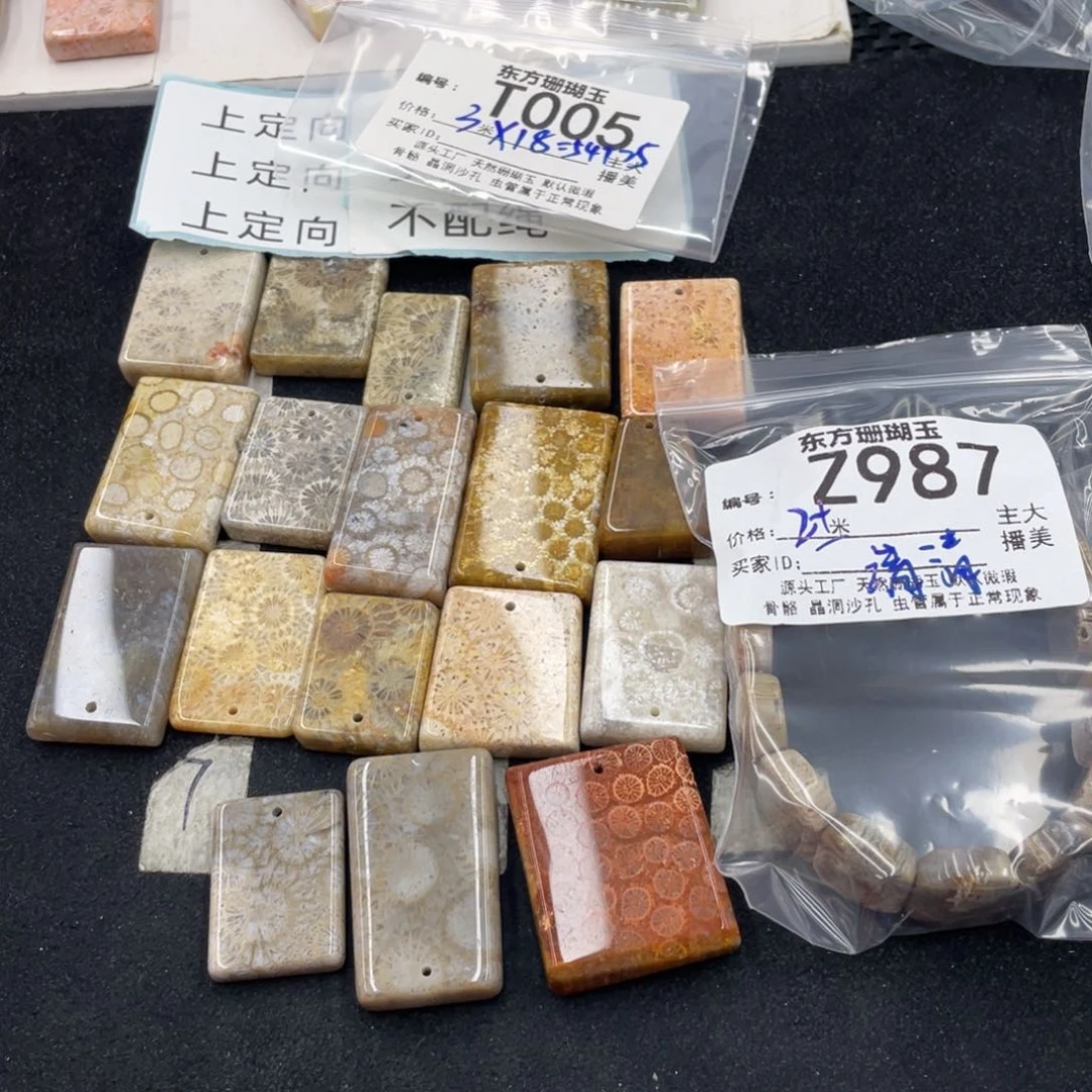 硅化珊瑚（珊瑚玉）合金颈饰清*