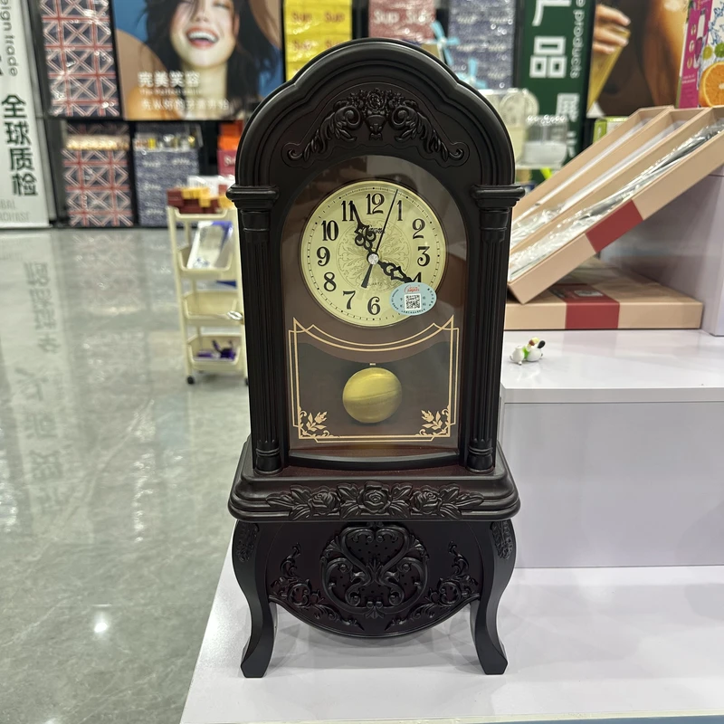 欧式复古摇摆挂钟客厅简约时尚挂表卧室静音石英钟现代钟表