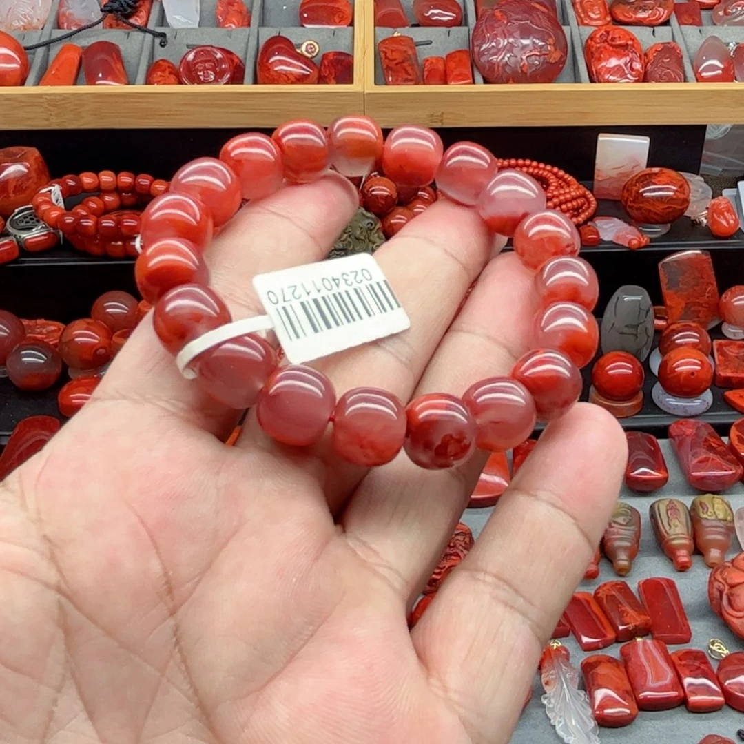 南红玛瑙手串未镶嵌c***学