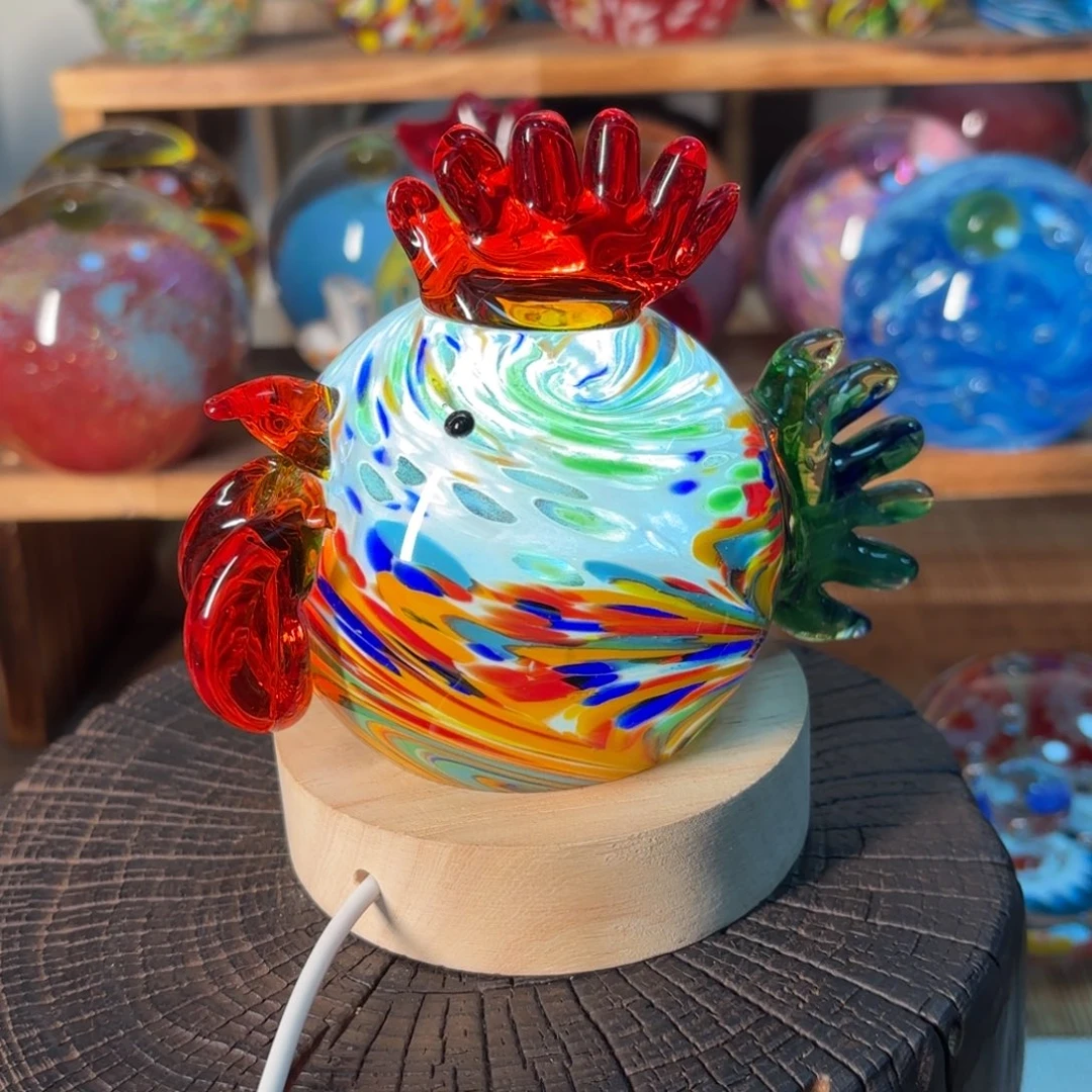 行***走手工艺品琉璃微瑕