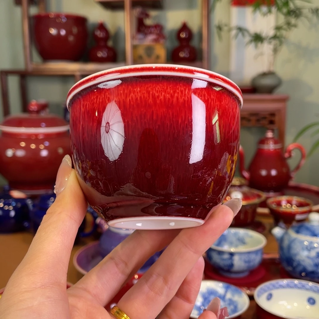 宇***生清欢雅玩原矿郎红福利缸杯