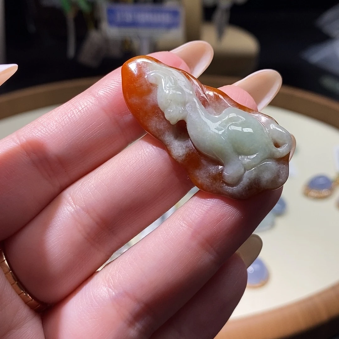 吊坠(不含链)未镶嵌翡翠麒麟