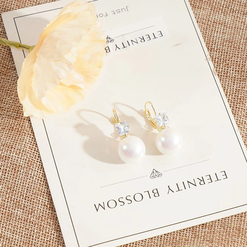 复古法式优雅气质感女耳环小众设计感气质耳饰N1106