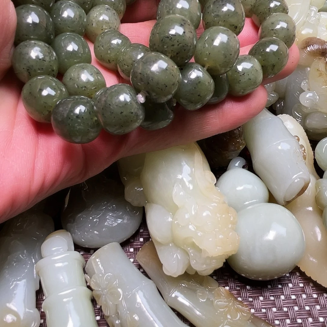 和田玉手链未镶嵌꧁****