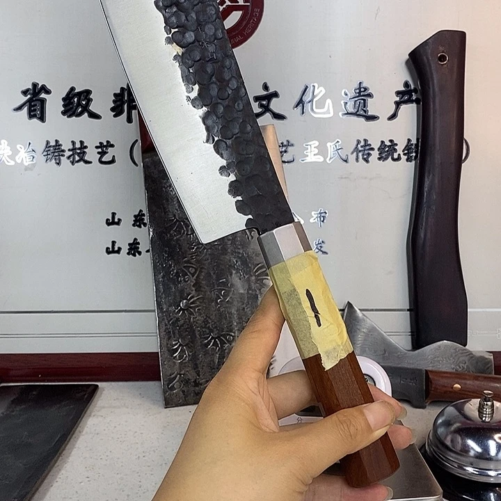 冰***刀高碳锰钢1号王氏铁匠非遗传承
