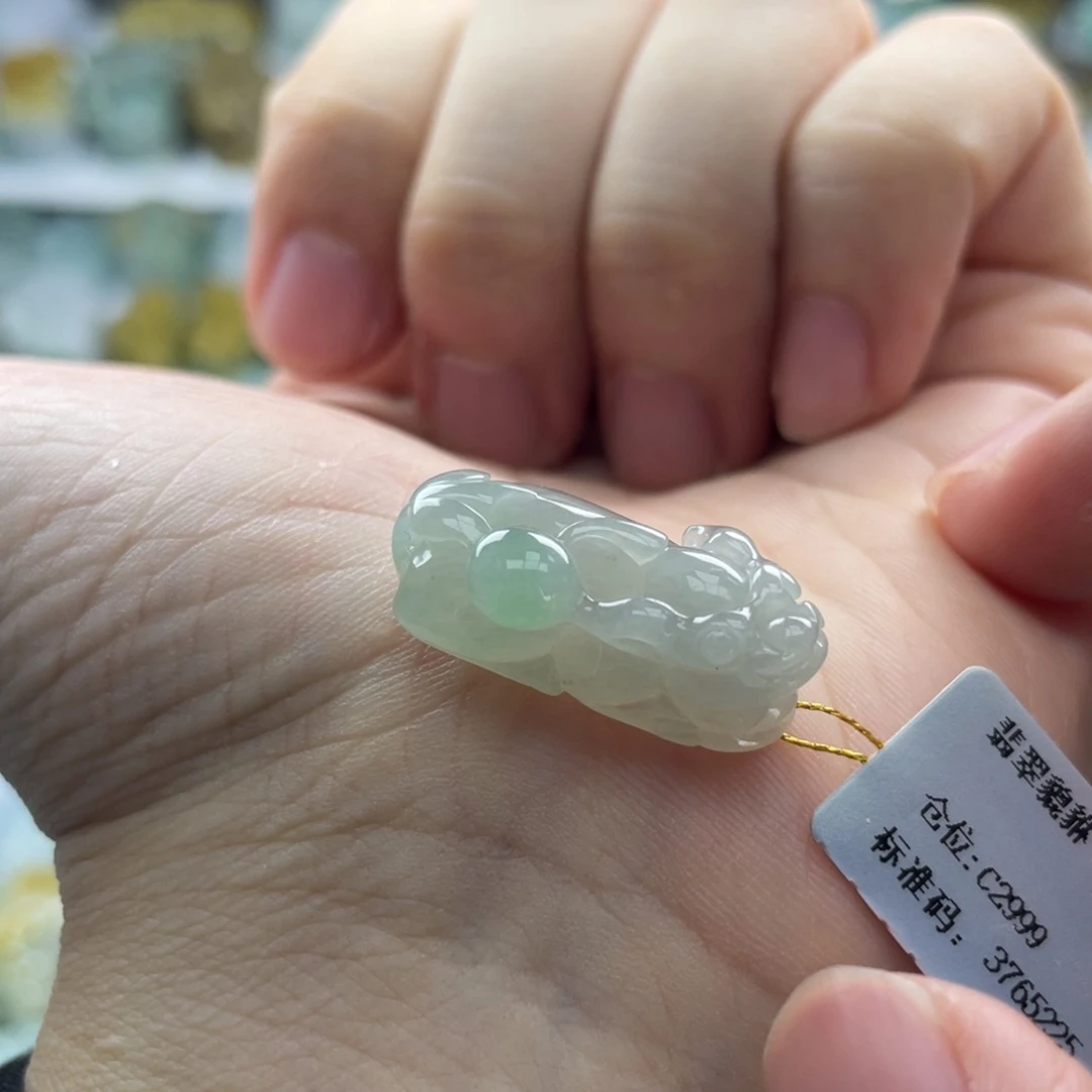 翡翠未镶嵌颈饰貔貅4
