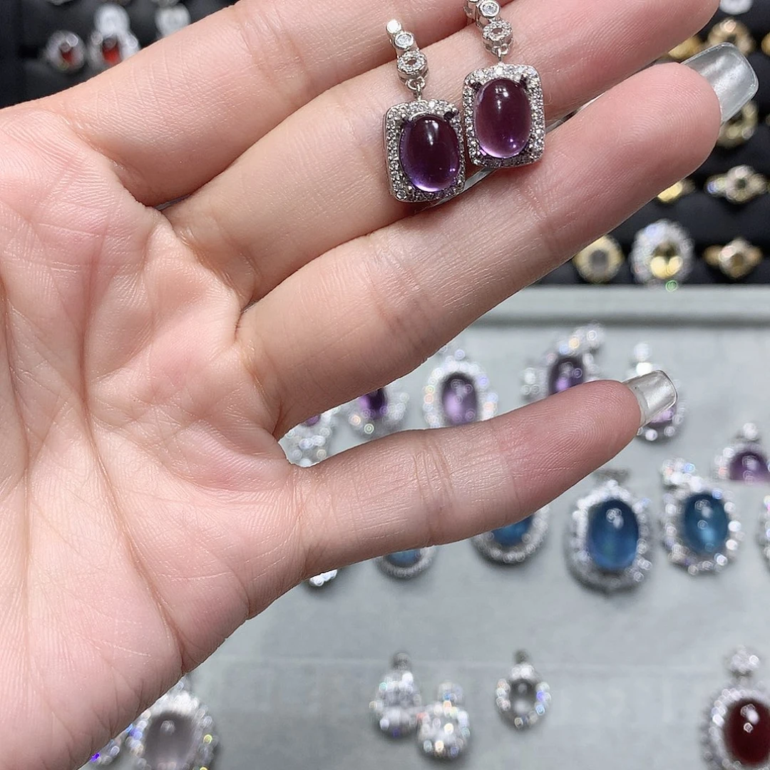 紫晶戒指银S925镶嵌华*?