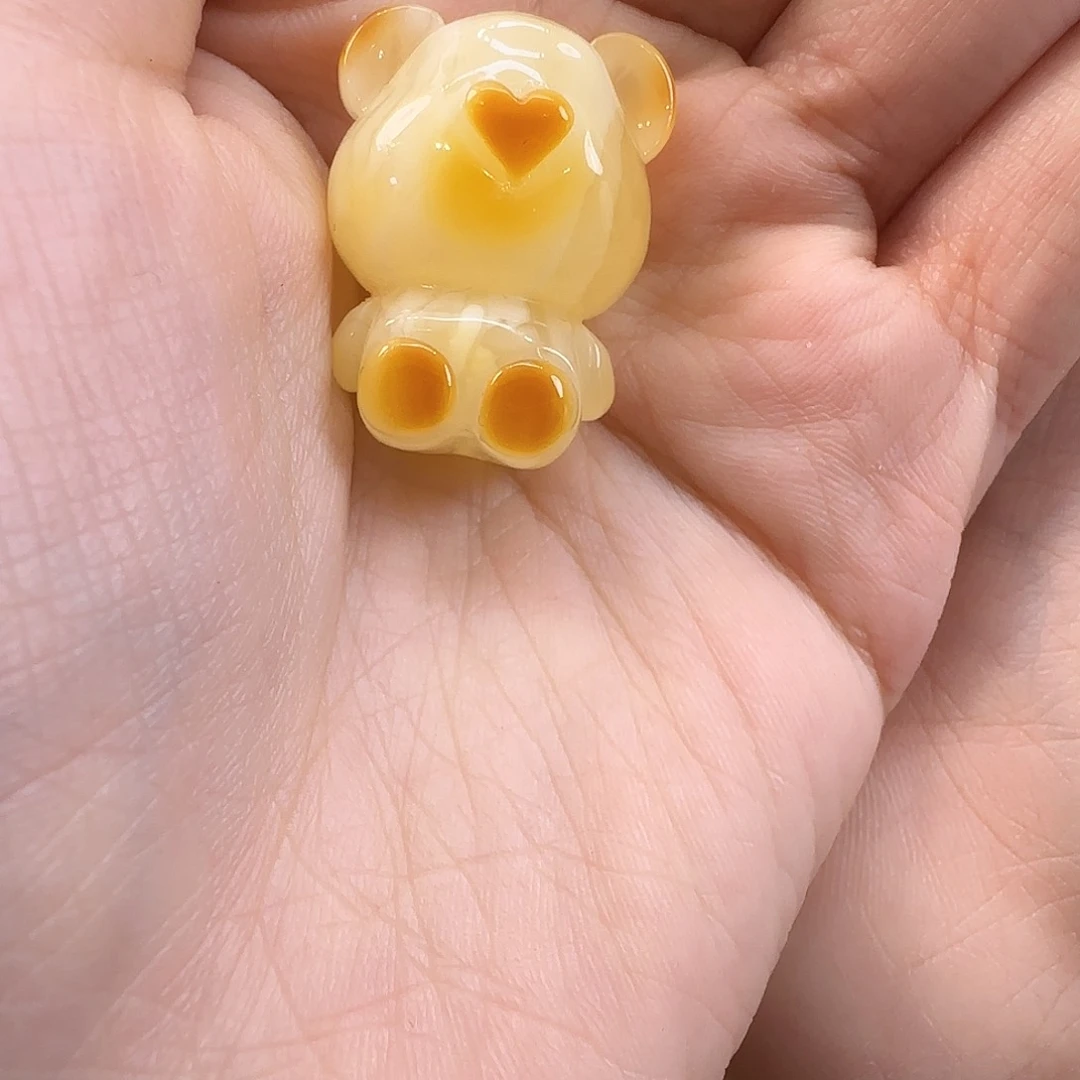 琥珀珠宝奇石未镶嵌浅**吟