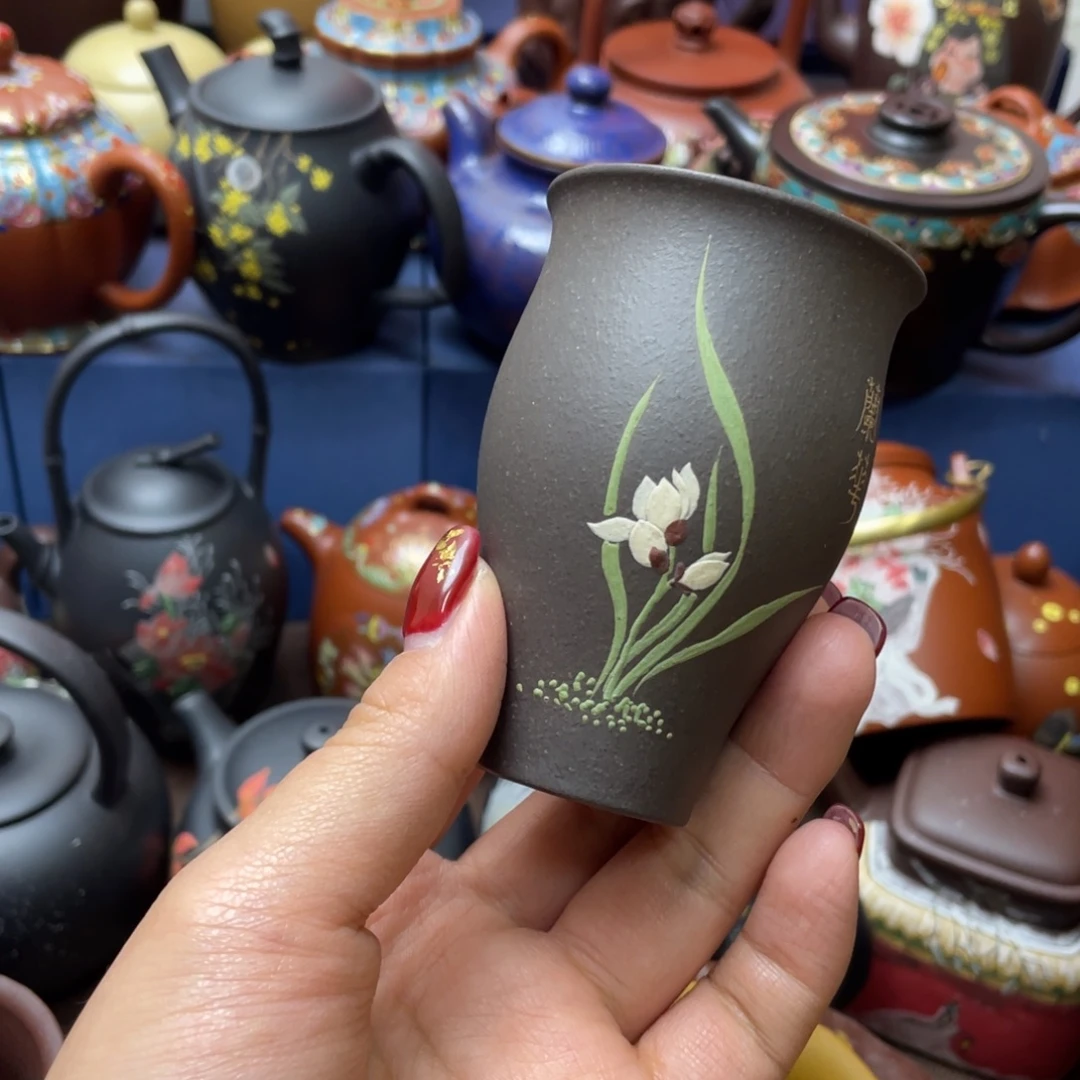 紫砂茶杯紫砂主人杯60cc