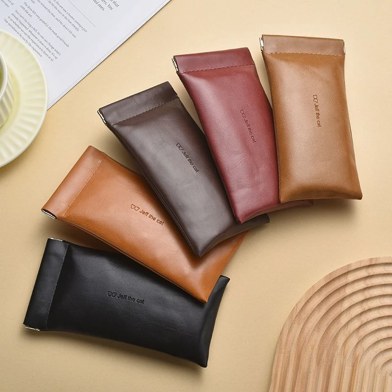 眼镜收纳包墨镜盒抗压便携式通用太阳镜收纳袋弹片自动眼镜盒女款