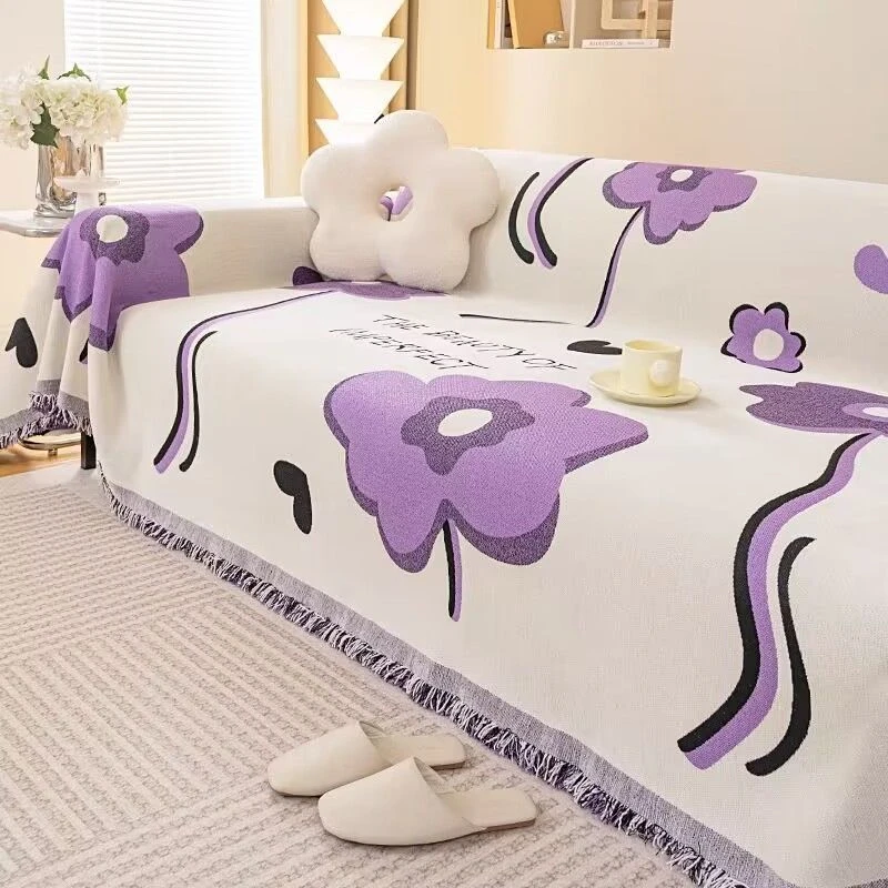 西藏新疆包邮四季通用万能盖巾沙发巾沙发套高级2023新款沙发盖布