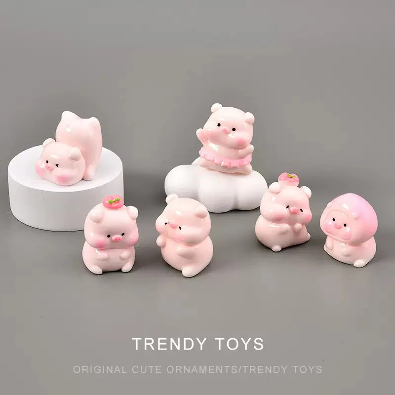 可爱小猪摆件diy钥匙扣摆件