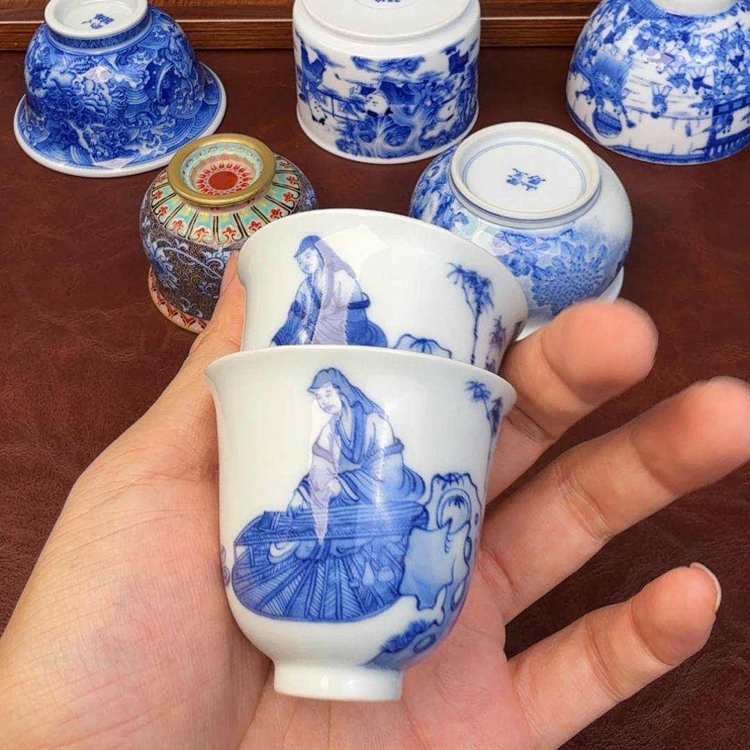 川***寨景德镇全手工全手绘茶具