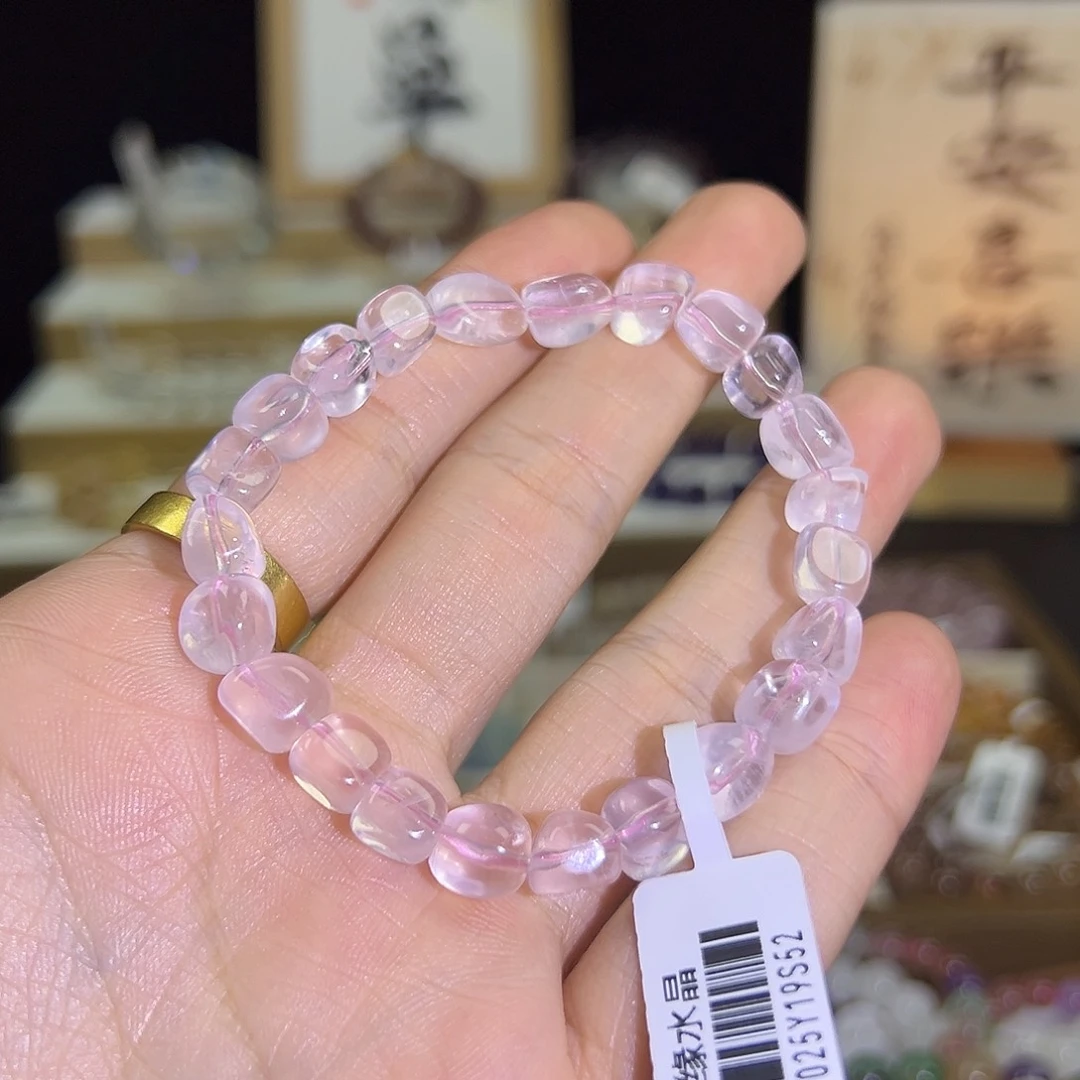 手链水晶未镶嵌粉水晶