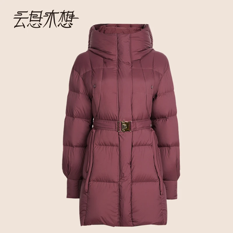 Ysimo-X云思木想 风华女王 新款收腰加厚立领连帽羽绒服14464