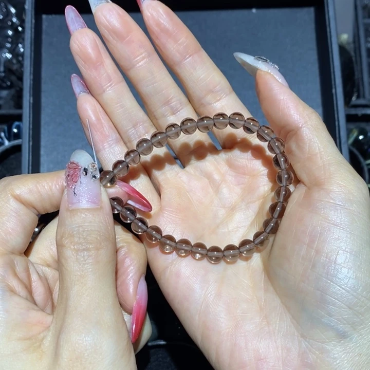 黑曜岩手链未镶嵌紫**来