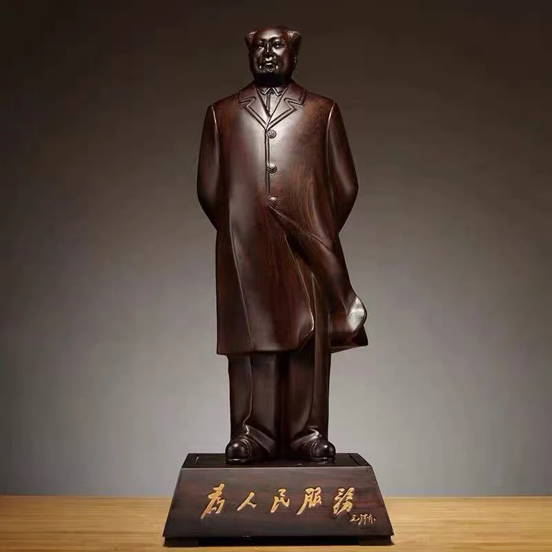 黑檀木毛木雕像办公室商务送礼摆件工艺品精雕