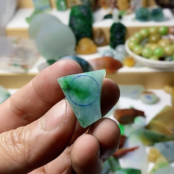 翡翠散珠天然翡翠A货