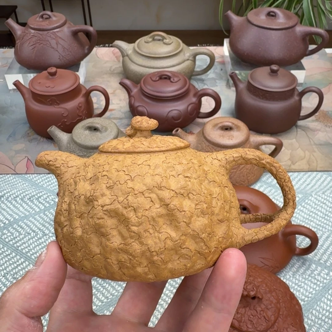茶壶紫砂微瑕 供春 黄段 190cc
