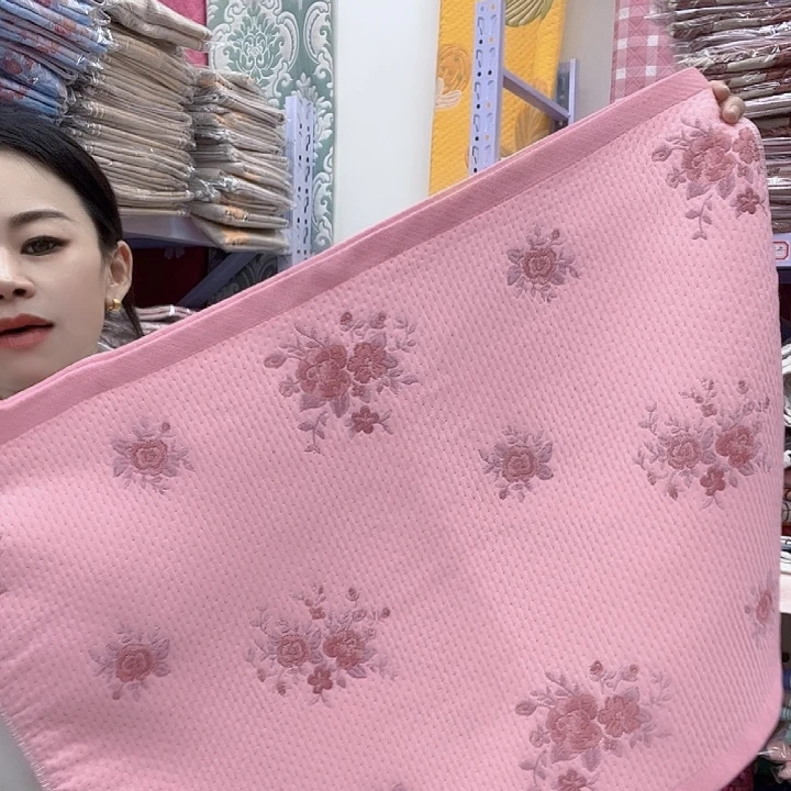 棉粉色蔷薇花纯棉