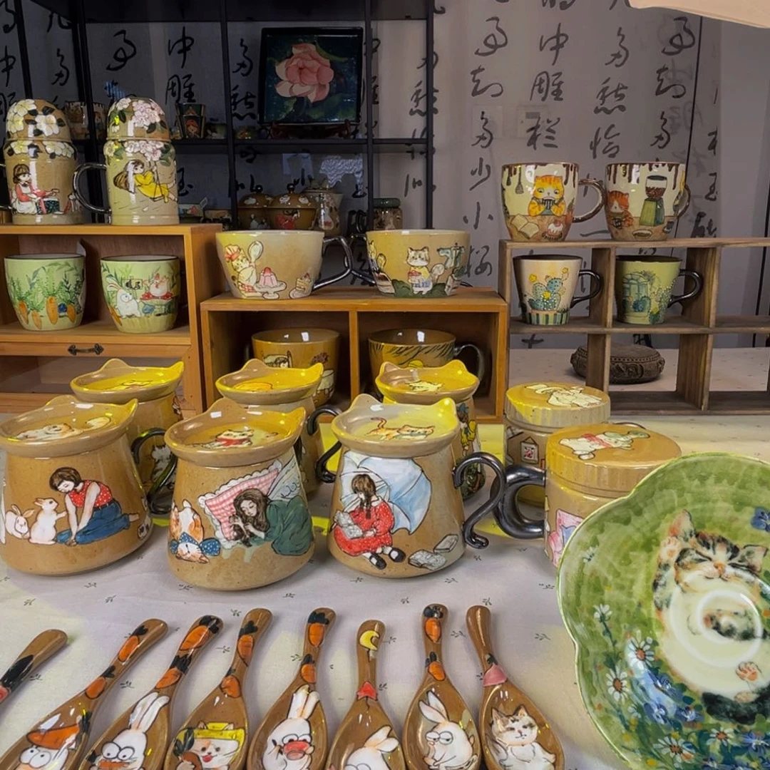 【闪购商品】摆件桃园山房原创手绘作品