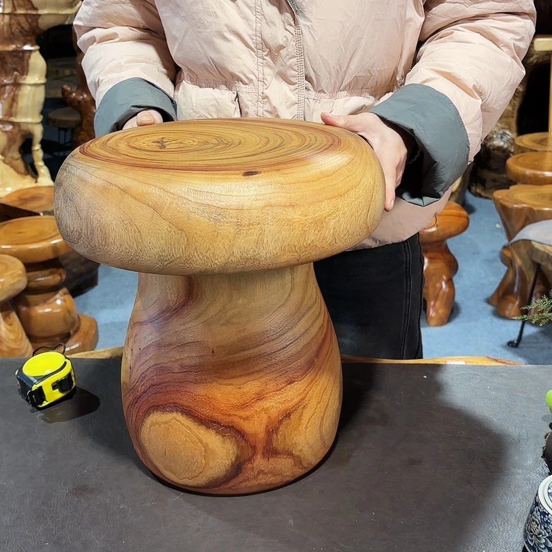 香樟木蘑菇凳33-33-34