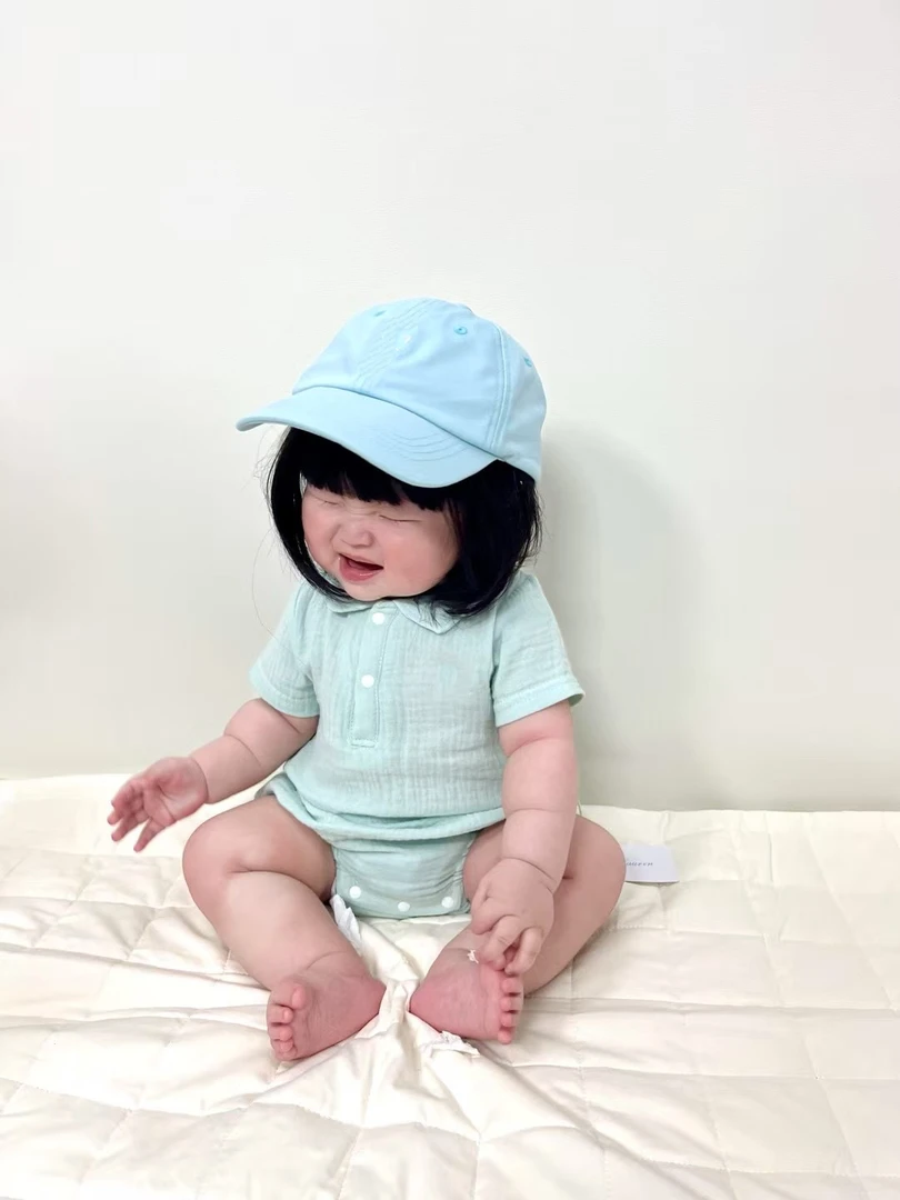 多巴胺色系polo领包屁衣棉莎系列