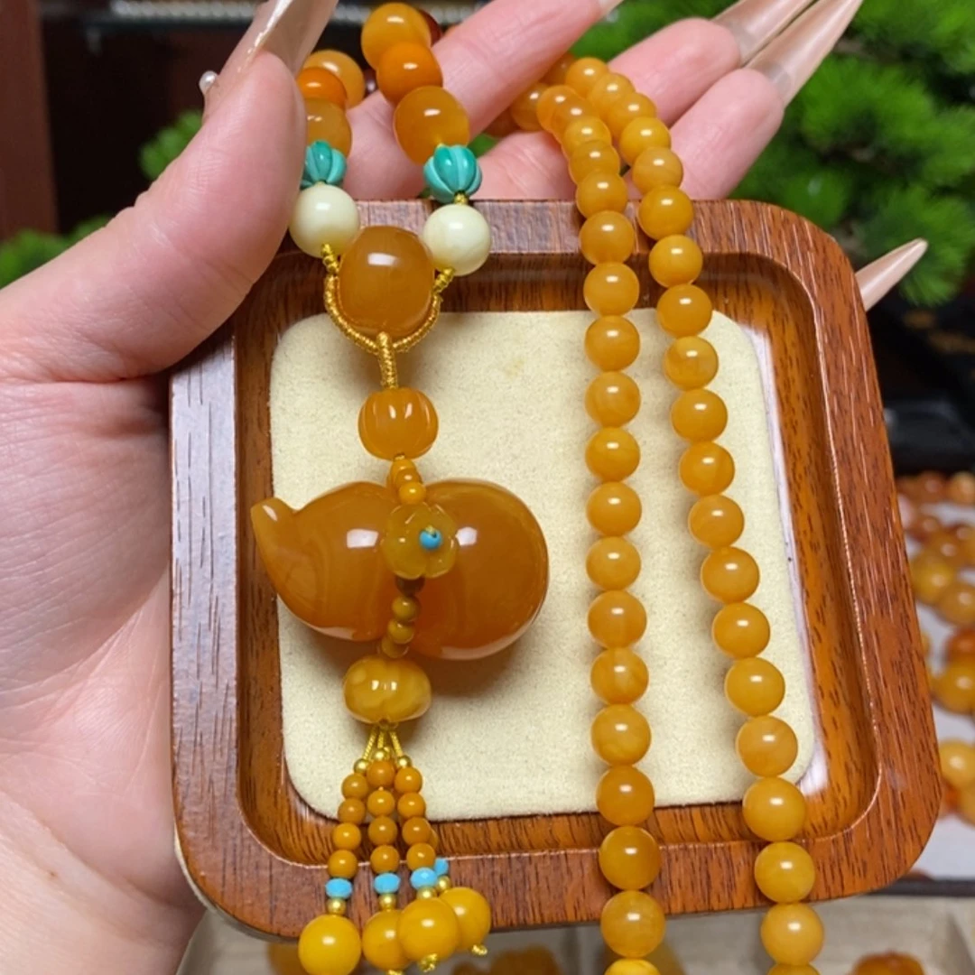 【闪购商品】蜜蜡颈饰未镶嵌项链