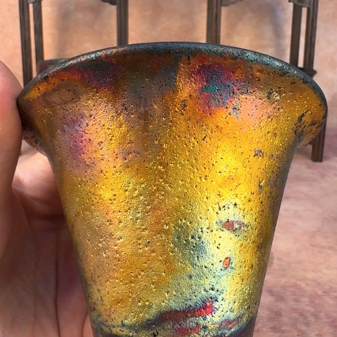 荥经黑砂炸福利窑彩盖碗18