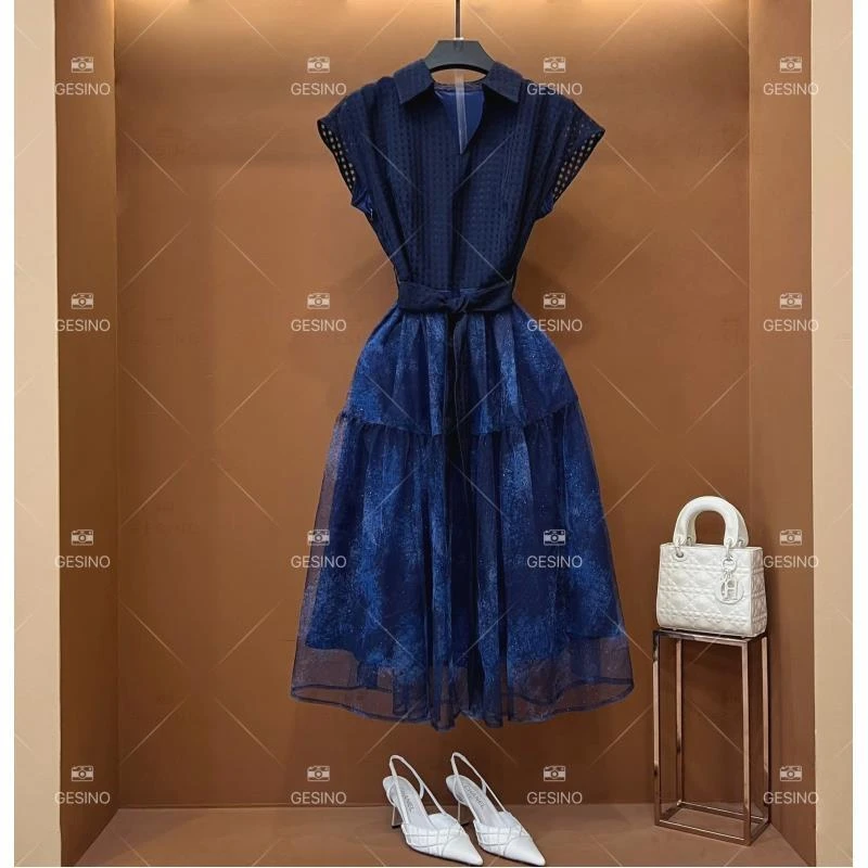 【M】春夏丨设计师轻奢法式印花女士连衣裙 CX-2024625