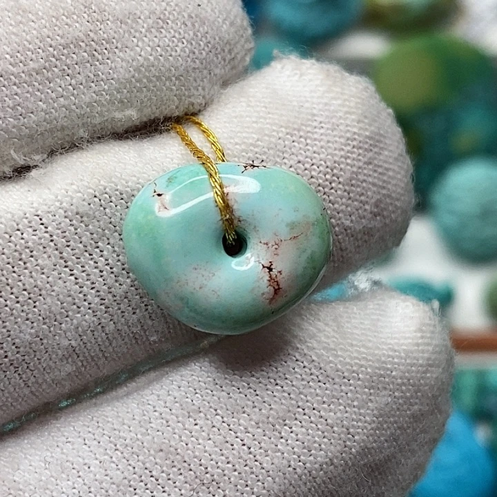 未镶嵌绿松石天然原矿 带武汉地大证书