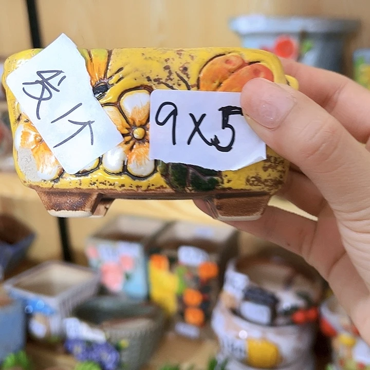 陶瓷多肉花盆满15包邮